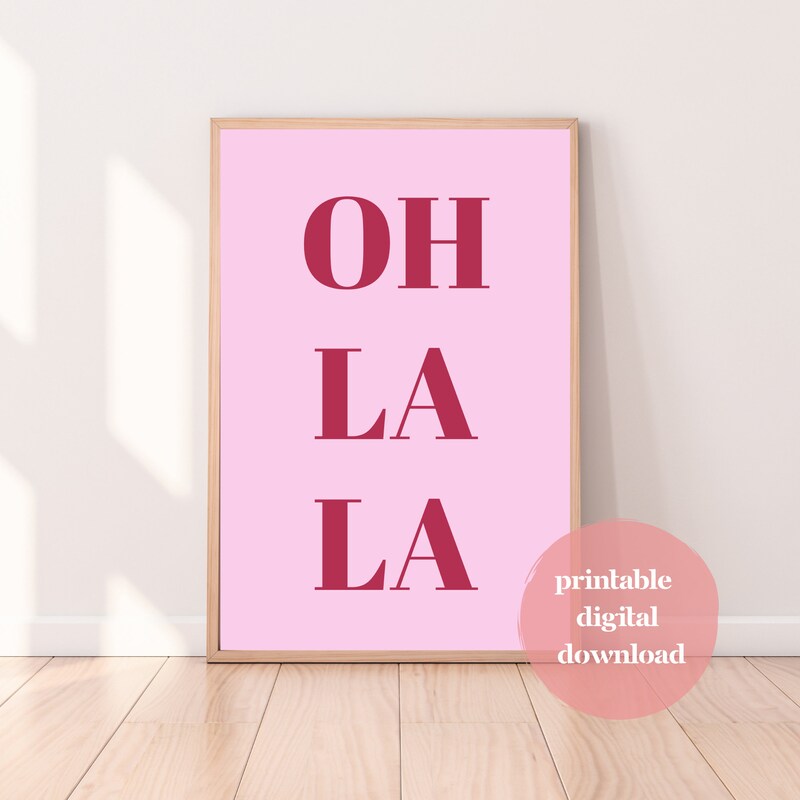 Oh La La Poster - Etsy