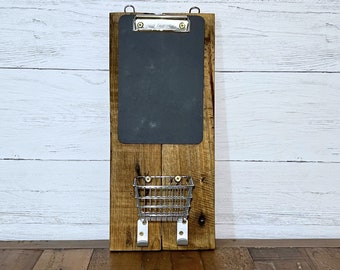 Chalk Clipboard Portrait Notice Board/Memo/Message Board | Home Organiser | Kitchen Accessories | Upcycled Reclaimed Sustainable