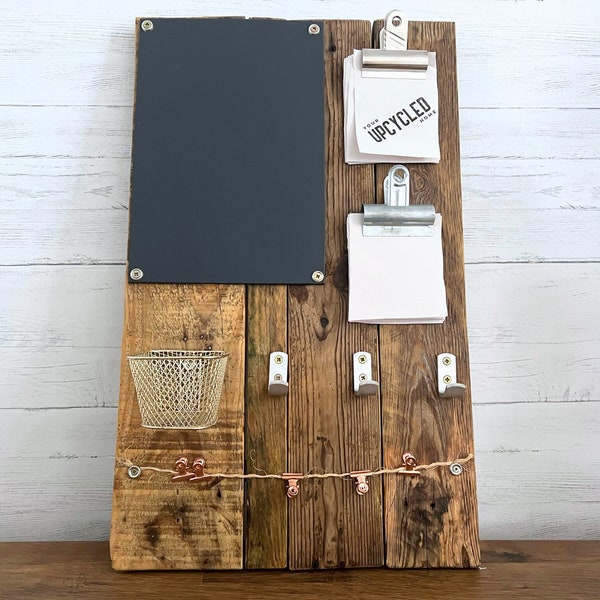 Chalk Notice Board/Memo/Message Board | Home Organiser | Kitchen Accessories | Upcycled Reclaimed Sustainable