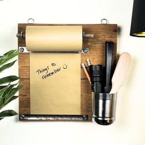 Wall To Do List Medium | Kraft Paper Roll | Handmade Cottagecore Planner