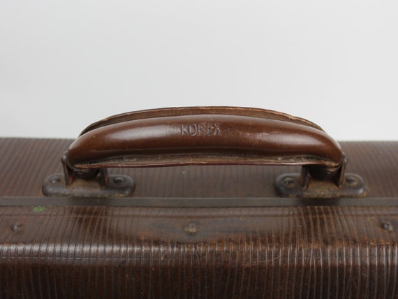 Early Mid Century Gentleman's Travel Suitcase wit… - image 8