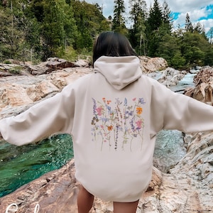 Hoodie with flowers clearance