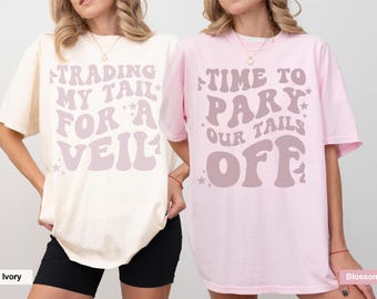 Last Splash Bachelorette Party Shirt, Trading My Tail For A Veil Shirt, Mermaid Bachelorette Shirt, Bridal Tee, Mermaid Bride Comfort Colors
