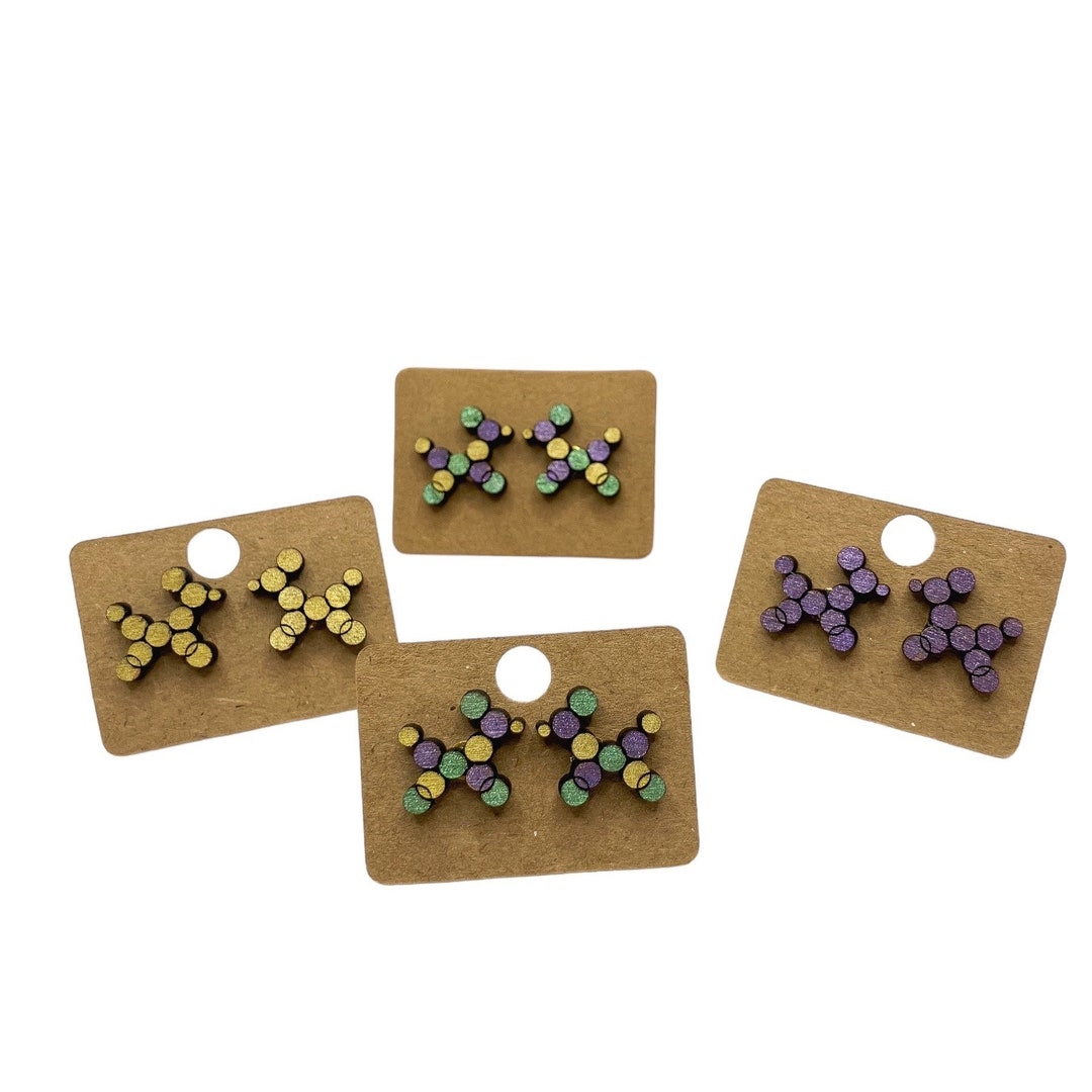 12 Pairs Hypoallergenic Mardi Gras Stud Earrings For Girls Teens Women Mardi Gras Mask Jester Fleur De Lis Hat Carnival Stud Earrings Set Mardi Gras