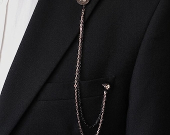 Knighthood Aquila a Doppia Testa con Dettaglio in Pietra alata Spilla Distintivo Cappotto Giacca da Abito Regalo di Nozze Camicia da Festa Collare Accessori Spilla