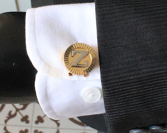 Personalized Initial Button Cover Cufflinks, Handmade Letter CuffLinks, Men's Designer Jewelry, Gifts For Him, Wedding Accessory Groomsmen