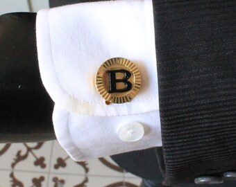 Personalized Initial Button Cover Cufflinks, Handmade Letter CuffLinks, Men's Designer Jewelry, Gifts For Him, Wedding Accessory Groomsmen