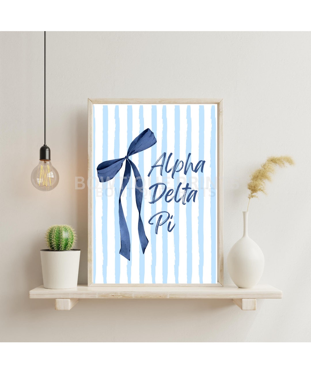 Alpha Delta Pi Wall Art, Sorority Art Prints, Adpi Wall Art, Preppy ...
