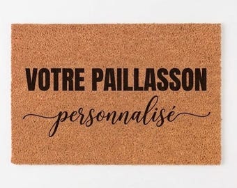 Paillasson personnalisé | Tapis d’entrée sur mesure | Cadeau original maison | Idée crémaillère | Décoration porte