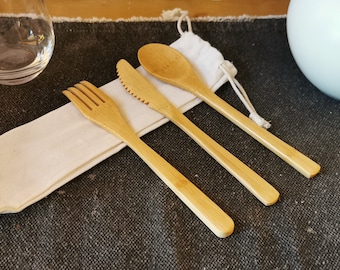 Customizable bamboo cutlery