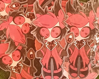 Alastor Hazbin Hotel vinyl stickers