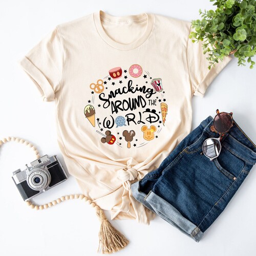 Disney Snacking Around the World Shirt Disney Snacks Shirt Etsy