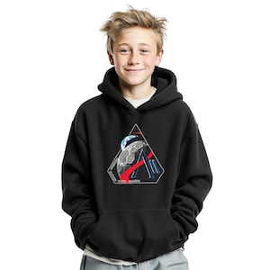 NASA Artemis 2 Logo Pullover Youth Hoodie  | Space Exploration Fans | Space Gifts