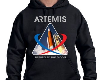 NASA Artemis Moon Launch Hoodie | Space Exploration Pullover