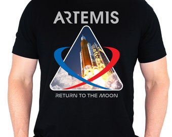 Camiseta de lançamento do programa Artemis da NASA | Roupas para entusiastas do espaço