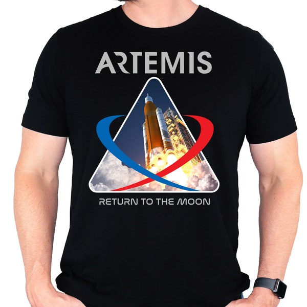 NASA Artemis Launch Design pour adulte | Vol spatial | Objets de collection spatiaux | chemise de l'espace | Pour les amateurs d'espace