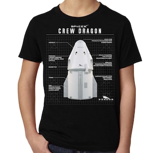 SpaceX Crew Dragon Capsule Youth&#39;s Shirt