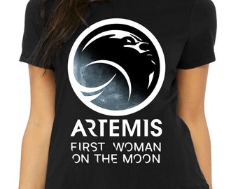 NASA Artemis First Woman On The Moon Unisex Shirt | Bella Canvas | Comfortable Fit | Space Collector