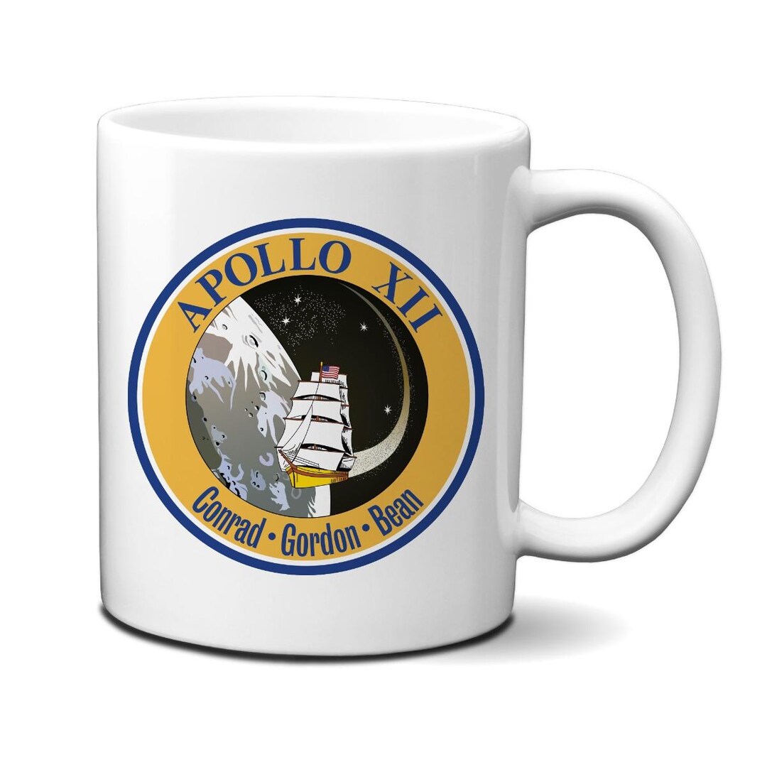 NASA Apollo 12 Mission Logo 11oz Mug - Ceramic Space Exploration Coffee ...