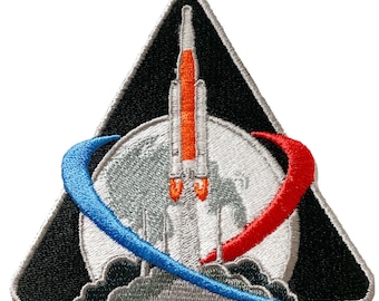 NASA Artemis Mission Patch | Space Rocket, Sew/Iron-On