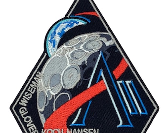 Parche bordado NASA Artemis 2 / Misión espacial, termoadhesivo o cosible