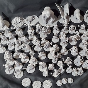 Whole Bottle of Resin&#39;s worth of Mini Figures for Dungeons and Dragons and other Table Top Role Playing Games