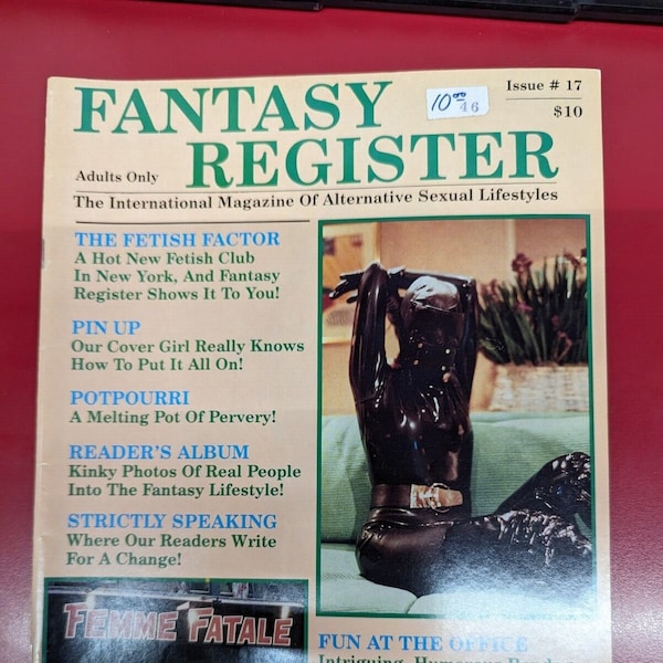 Vintage Rare FANTASY REGISTER Alternative Lifestyle Magazine Crossdressing domme