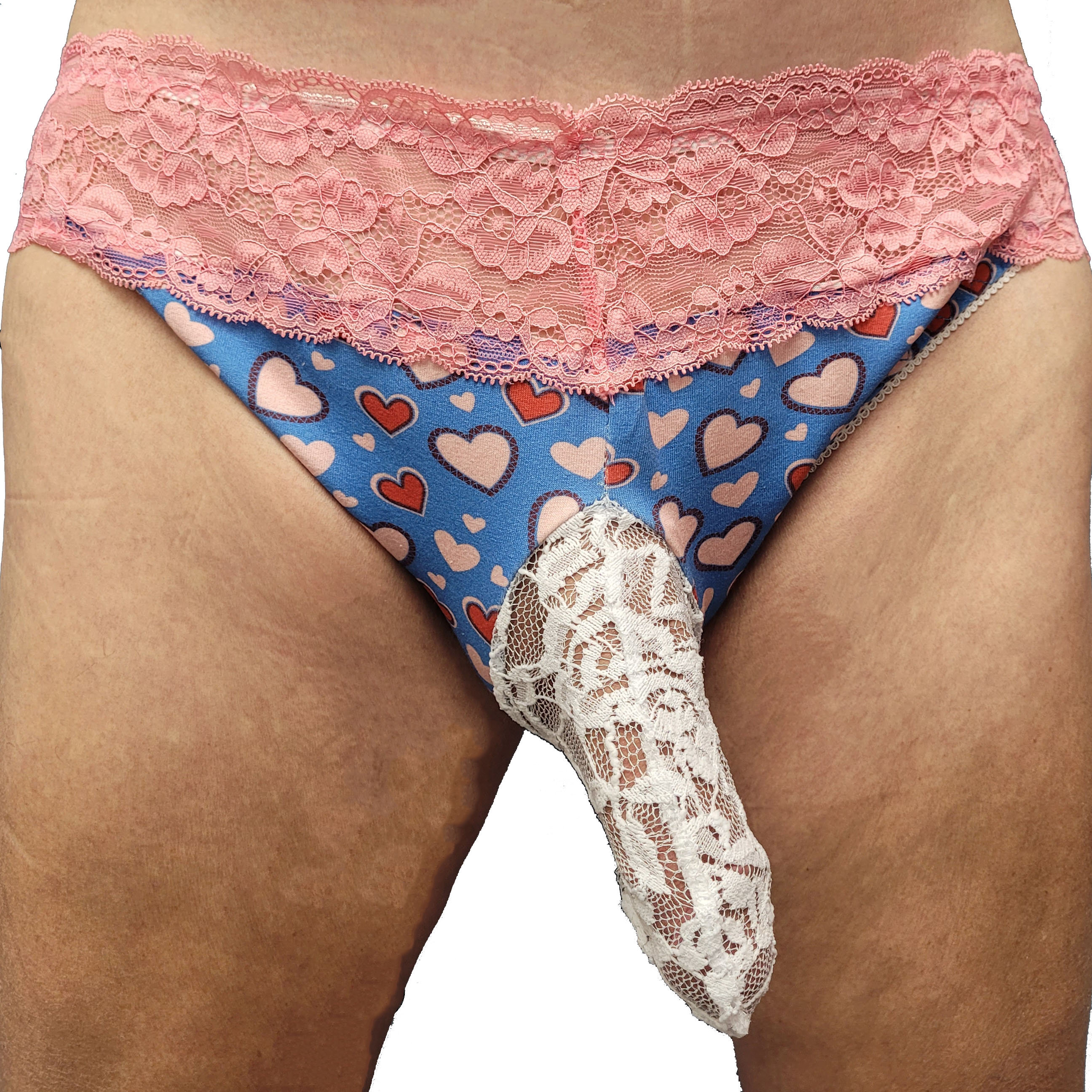 Sissy Girl Lace Cotton Pouch Tube Mens Panty Underwear picture