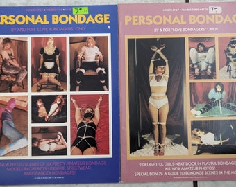 Personal Bondage Magazin Lot von 2 Vintage Rare