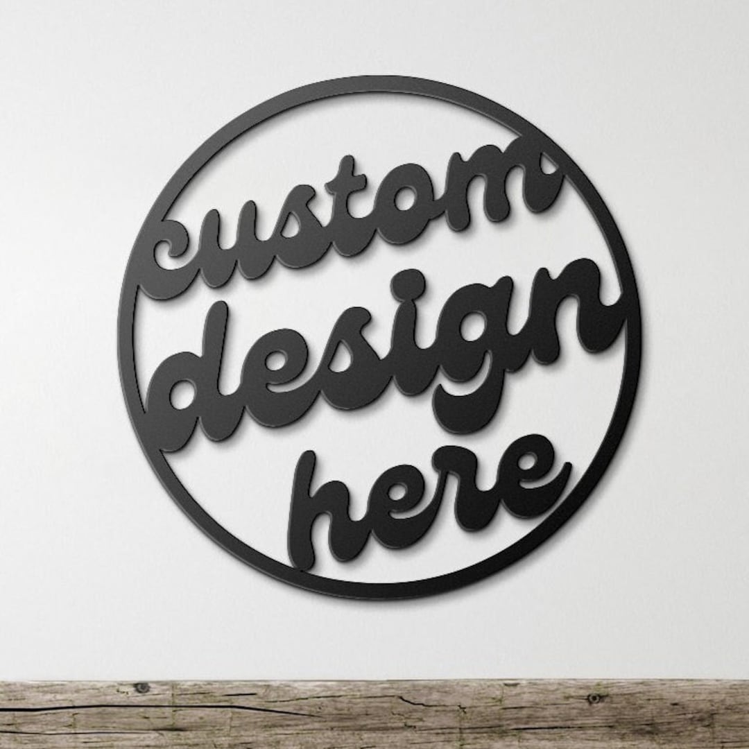 Custom Business Sign, Laser Cut Brand Logo Metal Sign, Large Metal Wall ...