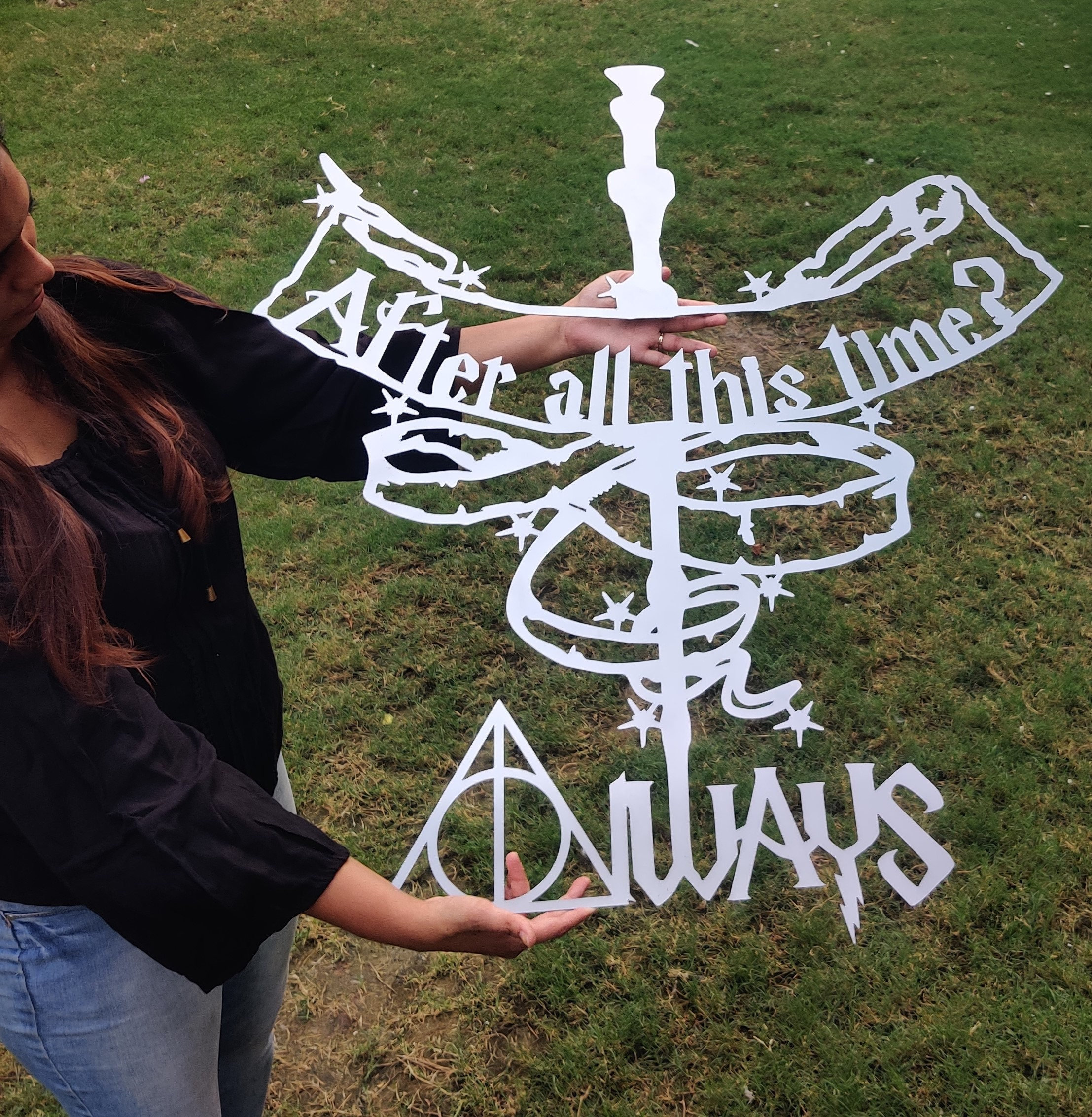 Maglietta Donna Harry Potter 'After All This Time' Con Stampe Di Doe E Patronus Snape, Cotone 100%, Taglia Small - 6