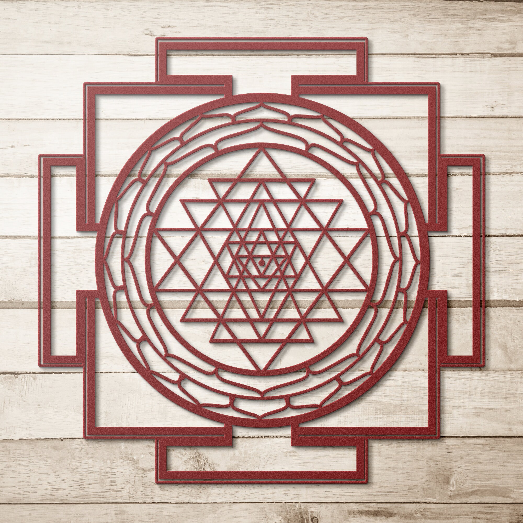 Sri Yantra Wall Art, Sacred Geometry Unique Office Decor Modern ...