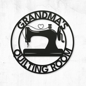 Quilting Gift, Custom Sewing Room Sign, Gift for Grandma, Gift for Mom, Crafting Sign, Best Christmas Gift for Her Birthday Mothers Day Gift