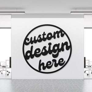 Business Logo Sign, 3D Door Wall Sign, Custom Logo Acrylic Business Signage, Office Storefront, Wall Hanging Business Office