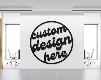 Business Logo Sign, 3D Door Wall Sign, Custom Logo Acrylic Business Signage, Office Storefront, Wall Hanging Business Office