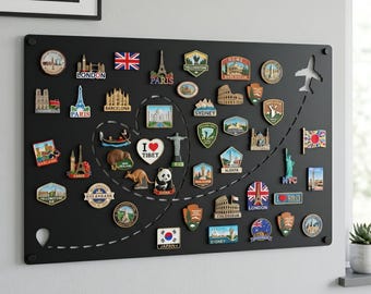 Metal Board, Custom Board for Travel Magnets, Large Display Board, Bulletin Board, Announcement Board