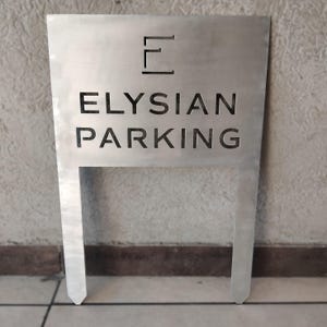 Custom Sign with Stakes, Custom Metal Sign, Custom Outdoor Sign, Parking Sign, Business Sign, Property Sign