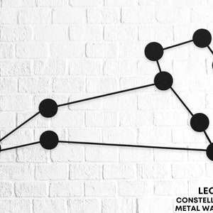 Leo Gifts, Constellation Metal Wall Art, Leo Zodiac Metal Sign, Constellation Sign Horoscope Decor Astrology Gift Leo Birthday Gift for Girl