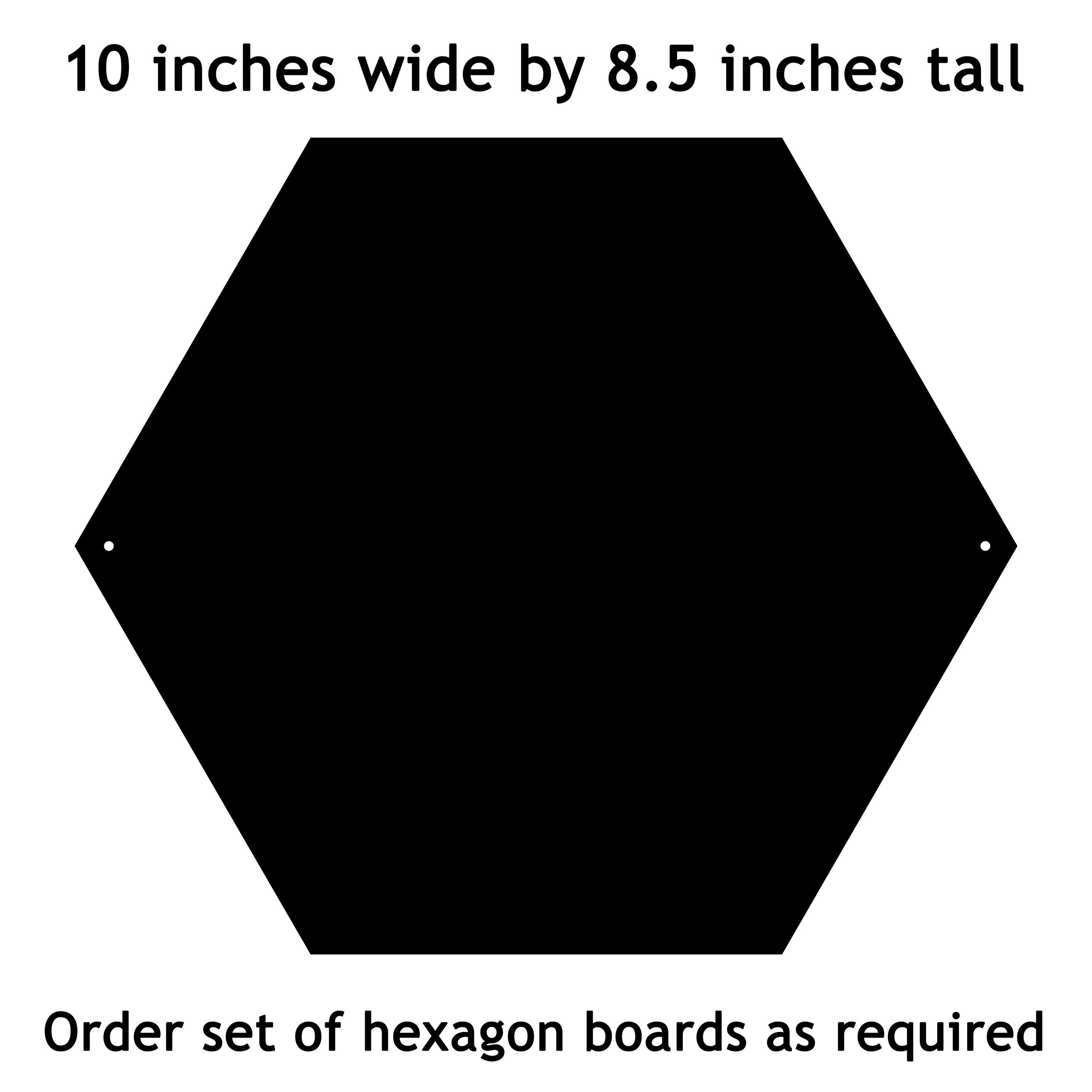 Hexagonal Magnet Hexagon Magnet Board, Metal Board for Photos Notes, Fridge Magnet ...