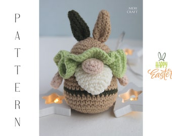 Patroon amigurumi paashaas, gehaakte kabouter (pdf)