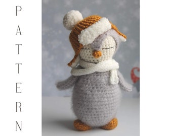 Gehaakt pinguïnpatroon, amigurumi-speelgoed (pdf-patroon)
