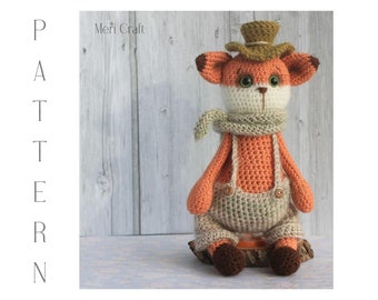 Gehaakt vospatroon, amigurumi-speelgoed (pdf-patroon)