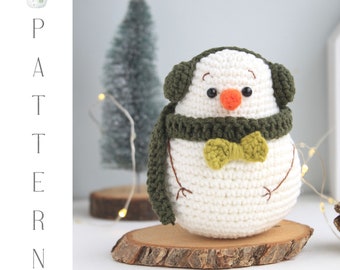 Christmas Snowman pattern, Crochet Snowman toy pattern, Plush Snowman pattern, Amigurumi Snowman, Christmas mood