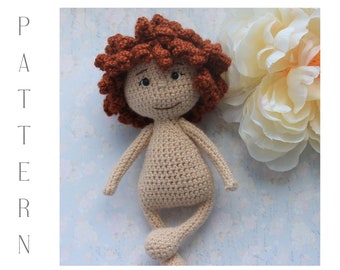 Crochet Doll Pattern, Amigurumi Toy (PDF Pattern)