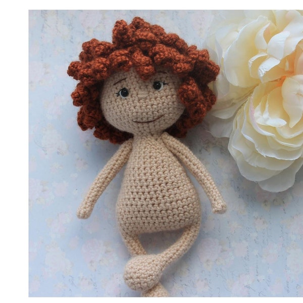 Crochet Doll body pattern, Amigurumi doll pattern