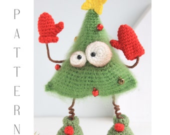 Gehaakt kerstboompatroon: gek kerstdecor (digitaal patroon)