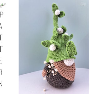 Crochet Blossoming Tree Gnome Pattern: Amigurumi Spring Decor (Digital Pattern)