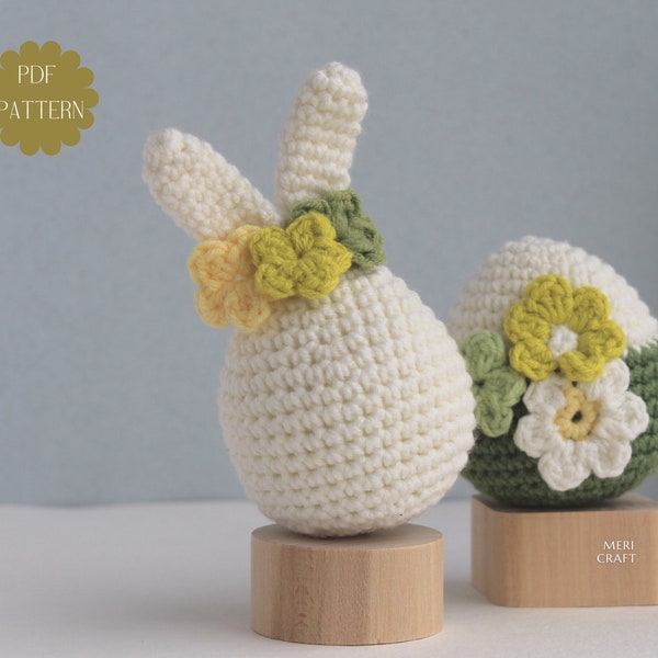 Crochet Easter Bunny egg pattern, Easter crochet egg, Amigurumi Easter