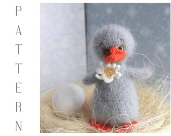 Gehaakt eendpatroon, amigurumi-speelgoed (pdf-patroon)