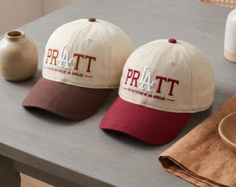 Embroidered Funny Quote LA Baseball Cap, Retro Two Tone Slogan Hat, Trendy Aesthetic Streetwear, Sarcastic Humor Gift, Vintage Style
